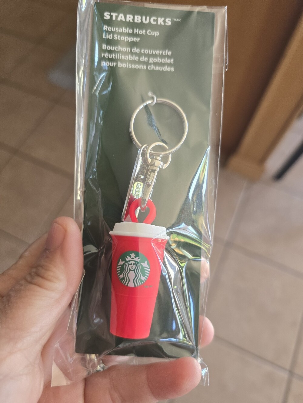 Starbucks Red Reusable Coffee Stopper New